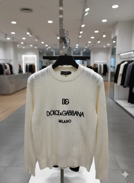 Premium Crew-Neck cable-Knit Jumper
