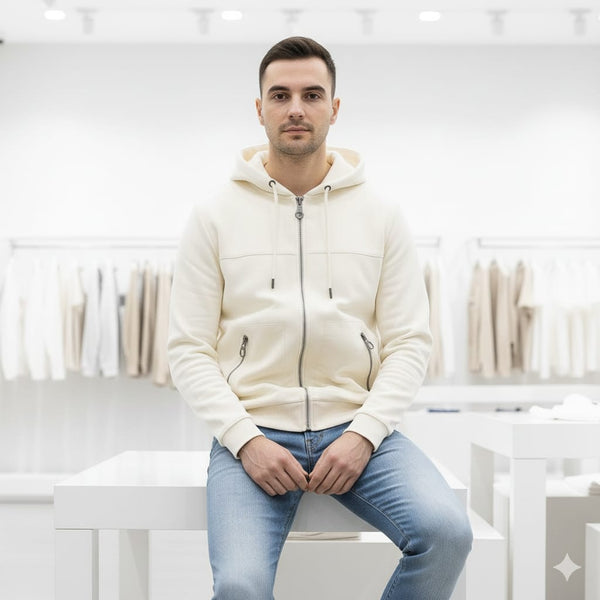 Premium Zip-Front Hoodie For Men