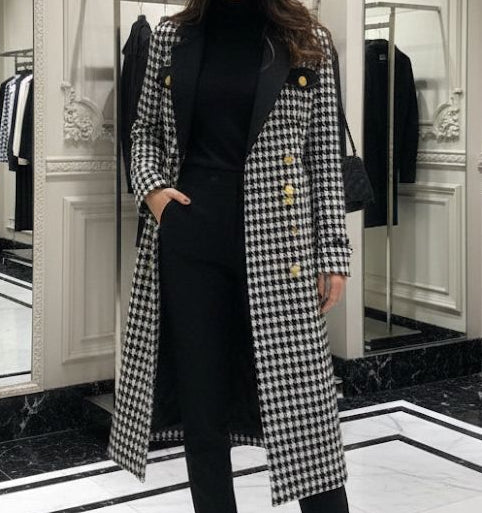 Women Fashion All-Over Logo Printed Coat