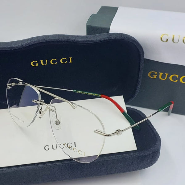 Luxury Lightweight Eyewear For Men Rimless Gold Metal  Optical Frame