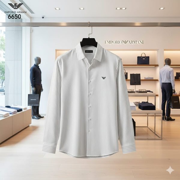 Premium Quality Formal Stripe  Full Sleeve Shirt