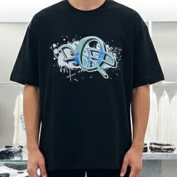 Premium Oversized  Graphic Print Logo T-Shirt