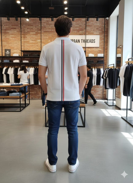 Premium White Polo T-Shirt for Men Classic Smart Casual Style