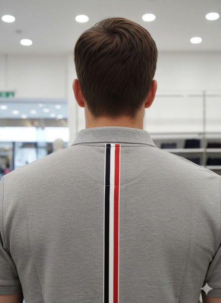 Luxury Brand Polo Tee With Embroidered  Logo