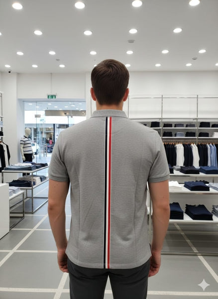 Luxury Brand Polo Tee With Embroidered  Logo