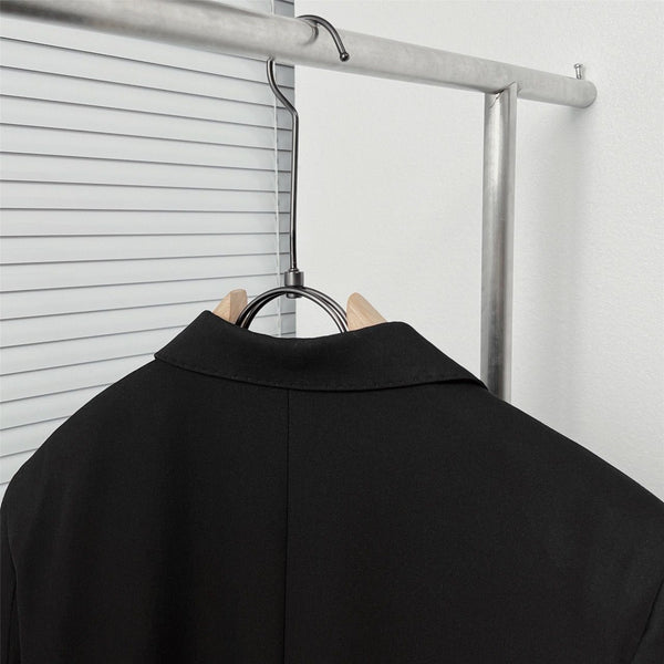 Black Crest Blazer Premium Designer Formal Wear