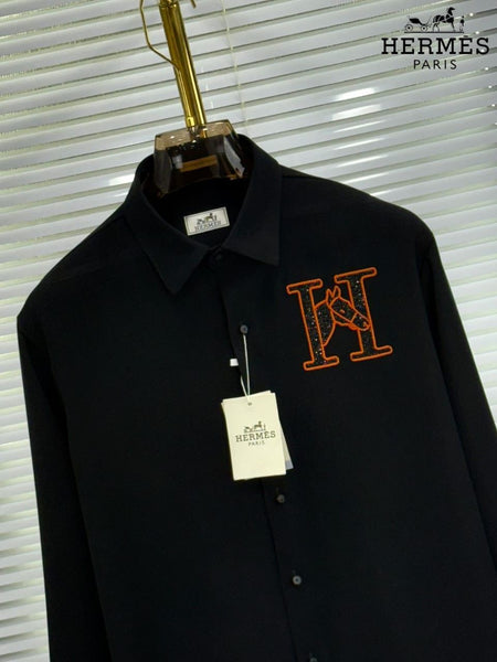 Men’s Luxury Designer Shirt with Iconic “H” Logo