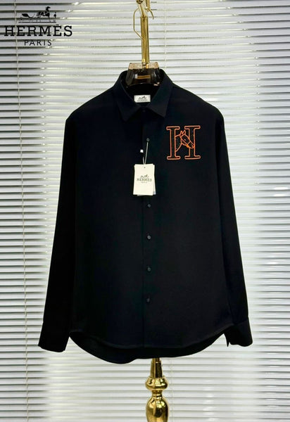 Men’s Luxury Designer Shirt with Iconic “H” Logo