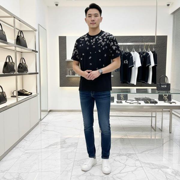 Elegant Drop Shoulder Round Neck Premium T-shirt