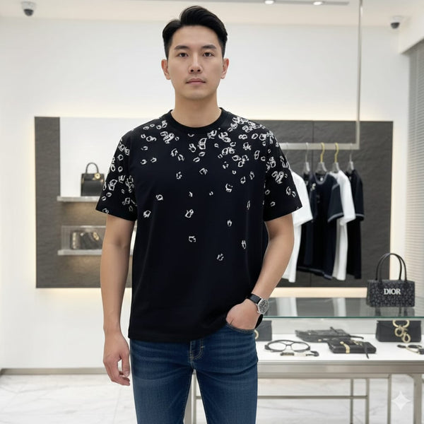 Elegant Drop Shoulder Round Neck Premium T-shirt