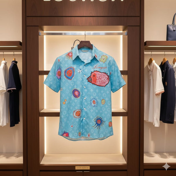 Monogram Faces Short Sleeve Shirt