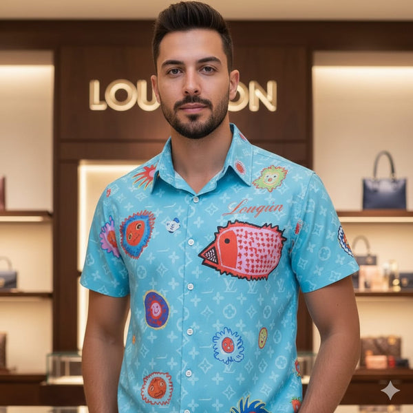 Monogram Faces Short Sleeve Shirt