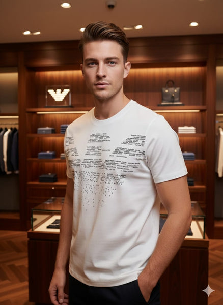 Luxury  Lettering Oversize Eagle Pattern T-Shirt