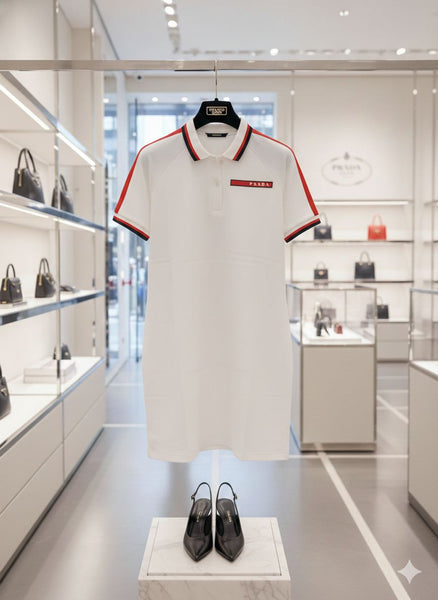 Women’s Classic Polo T-Shirt Dress Sporty Chic Style
