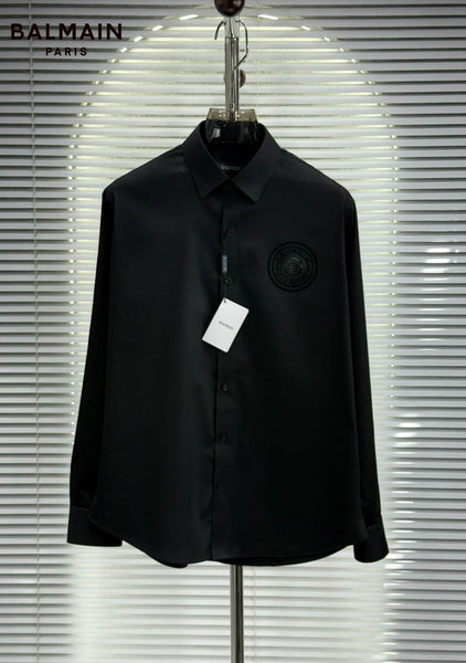 Premium White Formal Shirt  Signature Logo Edition