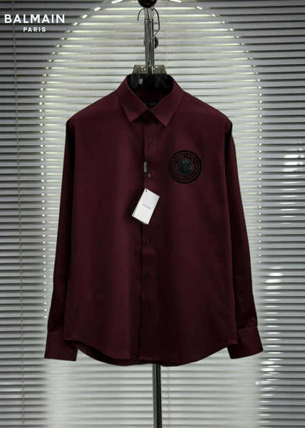 Premium White Formal Shirt  Signature Logo Edition