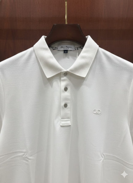 Premium Classic White Polo T-Shirt Clean & Elegant Style