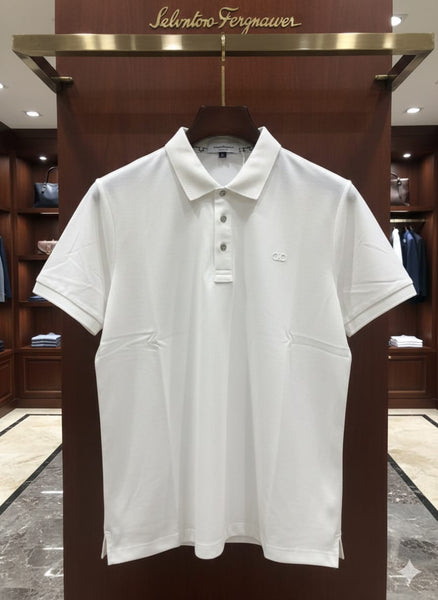 Premium Classic White Polo T-Shirt Clean & Elegant Style