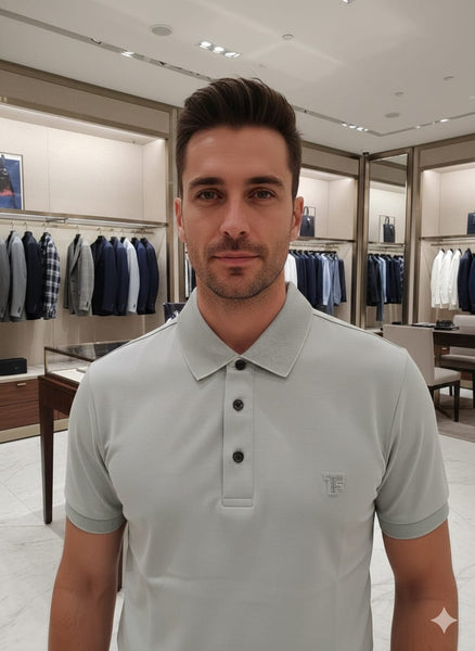 Men’s Premium Polo T-Shirt  Minimal Luxury with Signature Logo