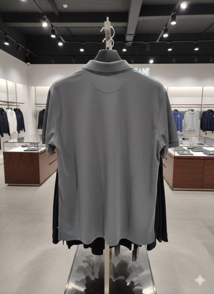 Premium Grey Designer Polo Shirt Modern Regular Fit Style