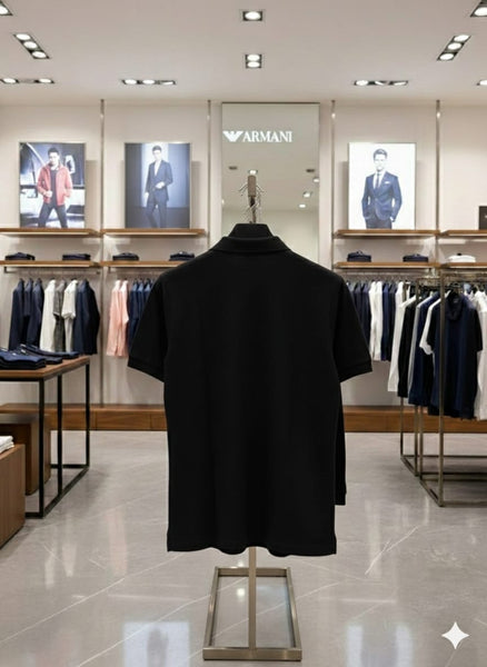 Classic Black Premium Polo Shirt  Timeless Smart Casual Wear