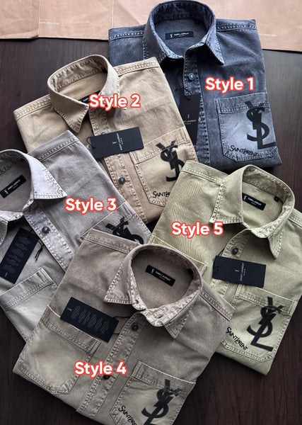 Premium Casual Denim Shacket For Men