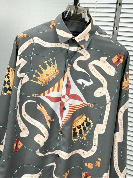 Luxury Monogram Graphic Design Shirt For Men