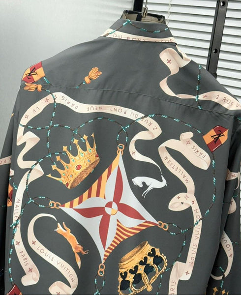 Luxury Monogram Graphic Design Shirt For Men