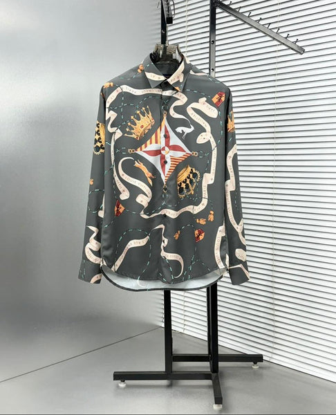Luxury Monogram Graphic Design Shirt For Men