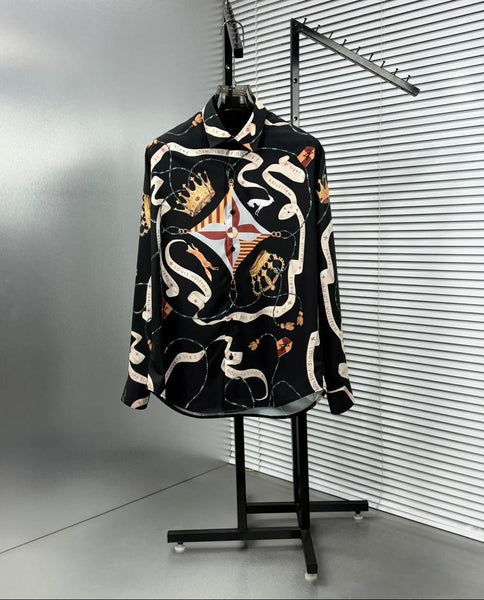 Luxury Monogram Graphic Design Shirt For Men