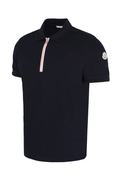 Men’s Premium Zip Polo T-Shirt Stylish Half Zip Collar