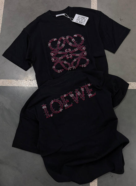 Men’s Premium Embroidered Logo Drop Shoulder T-Shirt with Bold Front Design