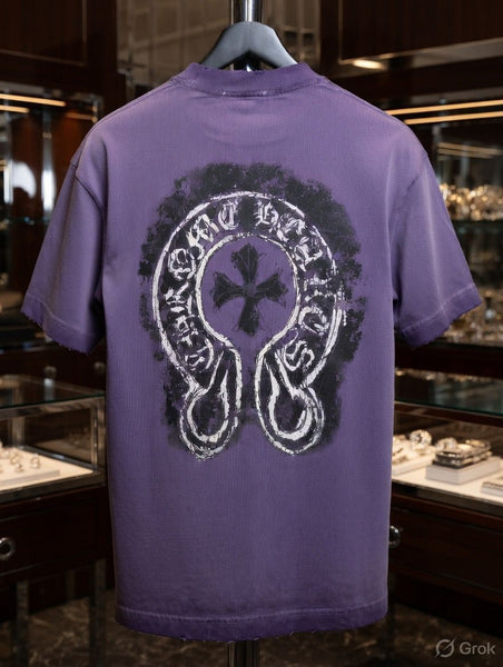 Premium Purple Over sized  T-Shirt  Brand  Logo Design