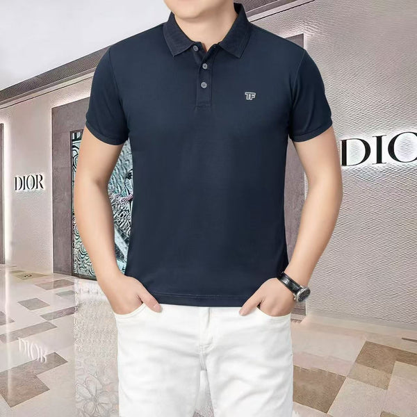 Men’s Premium Black Polo T-Shirt  Classic Fit with Minimal Logo