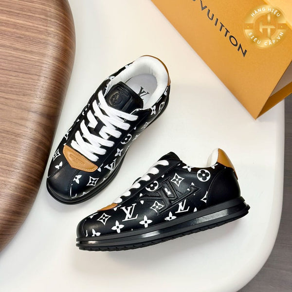 Luxury Monogram Low-Top Sneakers  Premium Street Style