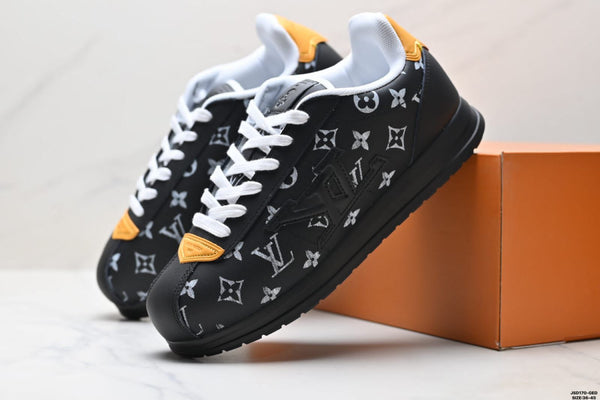 Luxury Monogram Low-Top Sneakers  Premium Street Style