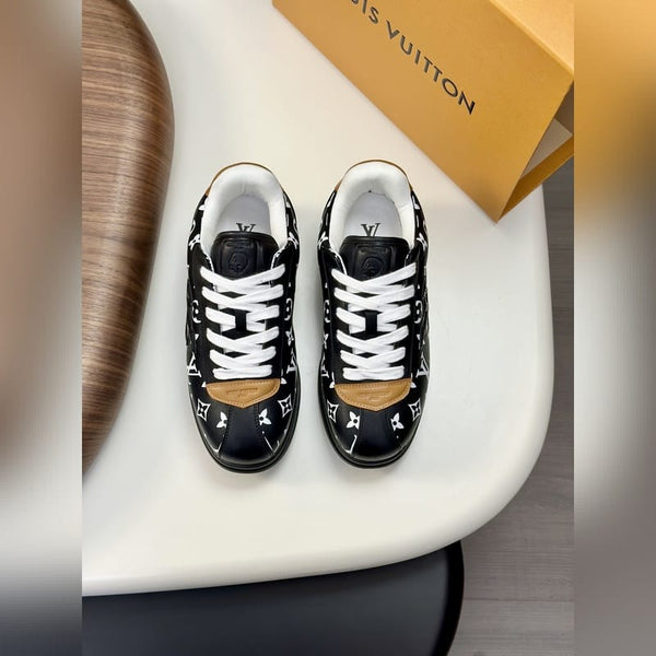 Luxury Monogram Low-Top Sneakers  Premium Street Style
