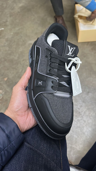 Imported Brand  All-Black Luxury Sneakers