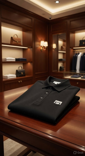 Premium Black Classic Polo T-Shirt – Stylish & Comfortable Everyday Wear