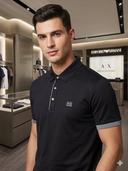 Modern Minimal Style Polo T-shirt For Men