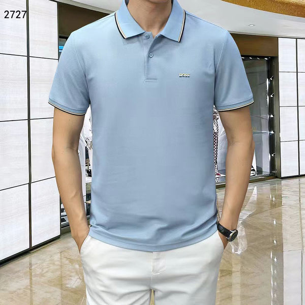 Premium Men’s Zip Polo T-Shirt Elegant Regular  Fit Casual Wear