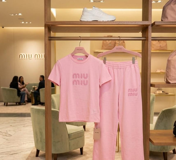Premium Embroidered Logo Co-ord Set – T-Shirt & Lounge Pants