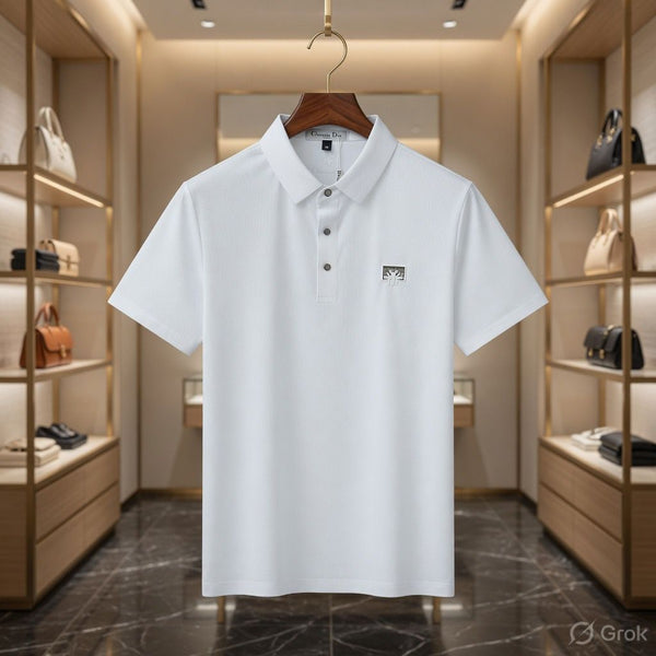 Branded Signature Logo-Plaque  Slim Fit Polo Tee
