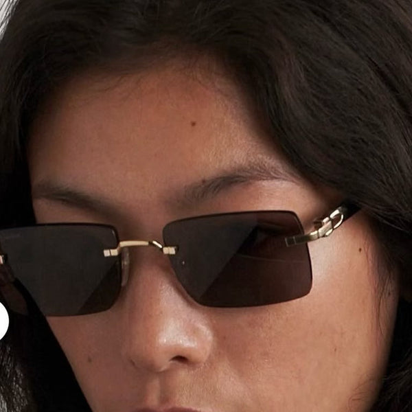Stylish Rimless Sunglasses for  Women | Modern Luxury Design