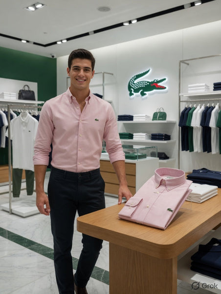 Luxury Brand Classic Pink  Shirt for Men