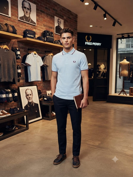 Men's Luxury Polo T-Shirt with Embroidered Logo