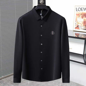 Premium Regular-Fit Shirt With Logo Patched