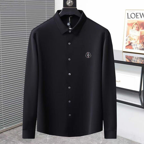 Premium Regular-Fit Shirt With Logo Patched