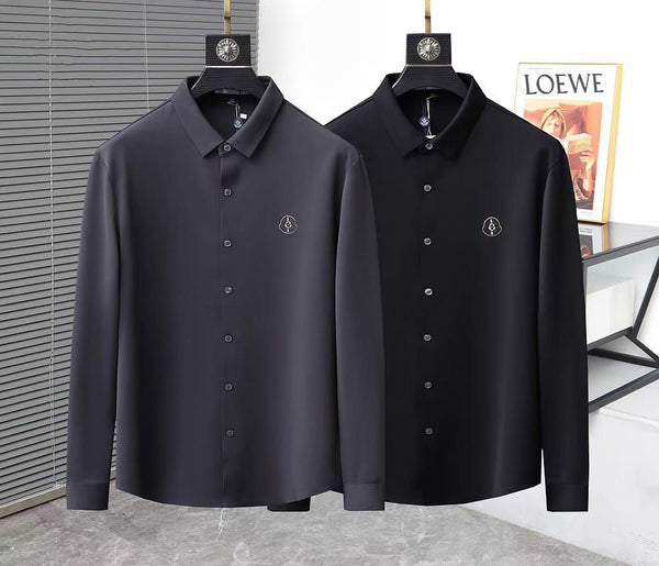 Premium Regular-Fit Shirt With Logo Patched