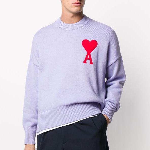 Luxury Crew Neck Knit Sweater Beige